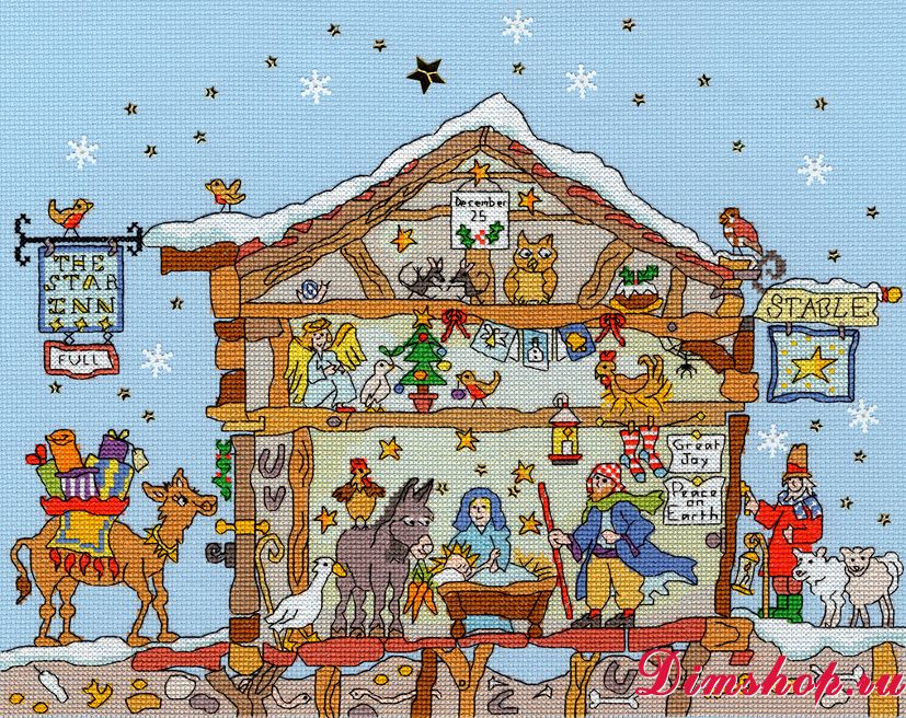 Домики в разрезе вышивка bothy threads Домики в разрезе вышивка bothy threads