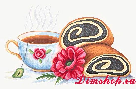 Схема вышивки Рулет Схема вышивки Рулет