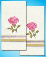 Design Works T212957 Rose Towels