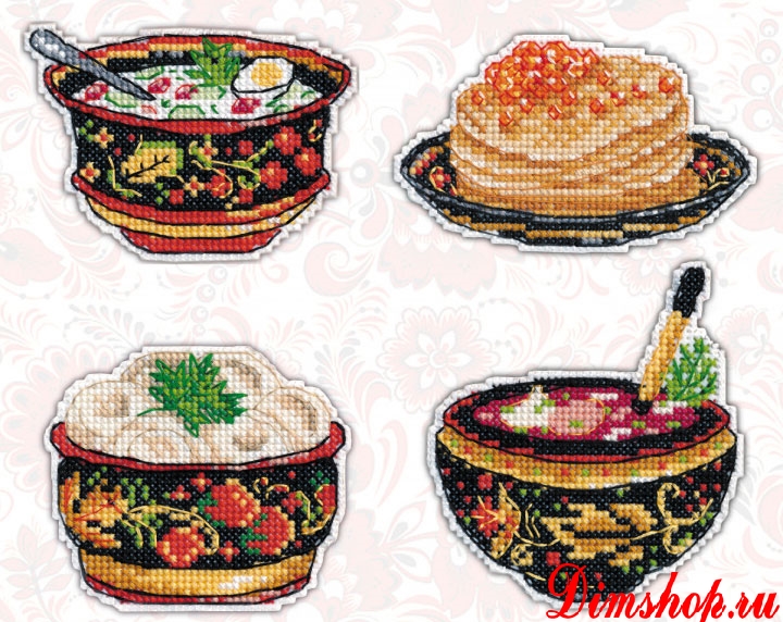 Набор для вышивания Овен 1081 Русская кухня