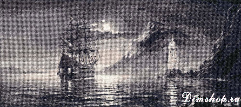 Лунная дорожка схема вышивки